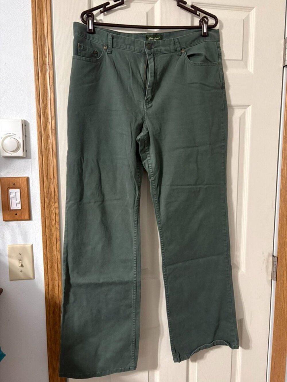 Eddie Bauer Womens Army Green Jeans Size 16